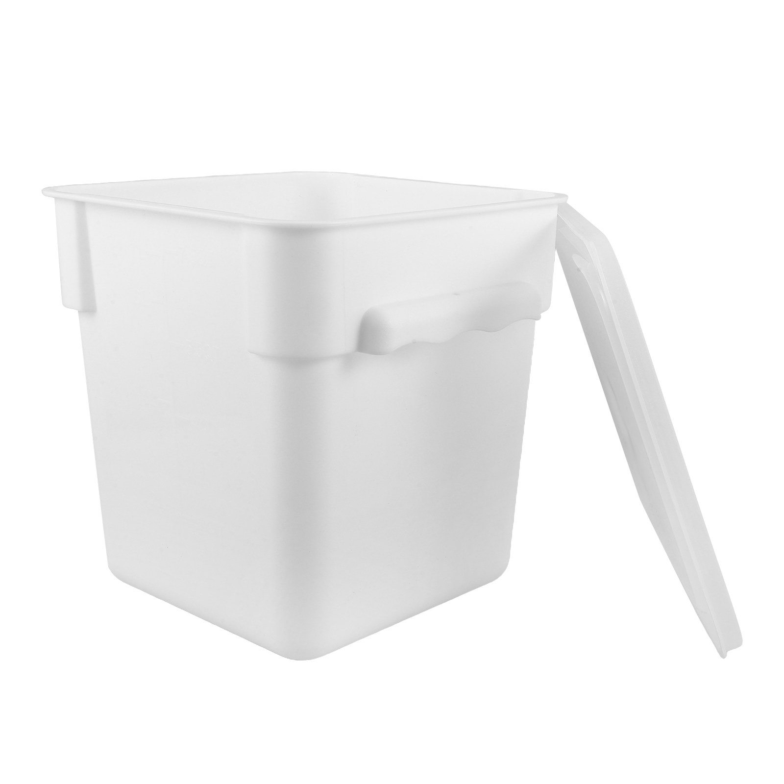 Food Storage Kitchen - 正方形プラスチック製食品保存容器 業務用 8L ビン ハンドル付き キッチン