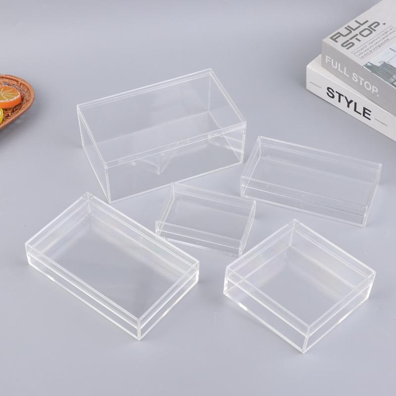 Food Storage In Plants - 厚みのある長方形アクリル収納ボックス高透明食品ギフト包装植物造園透明ボックス