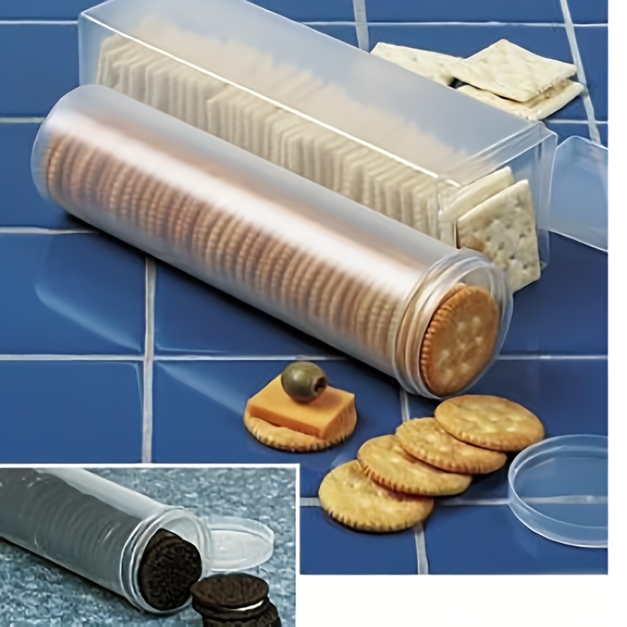 Food Storage Time - 透明な長方形の密閉食品保存容器（蓋付き）- 再利用可能なプラスチック製キッチンオーガナイザーボックス（パスタ、ビスケット、スナック用）