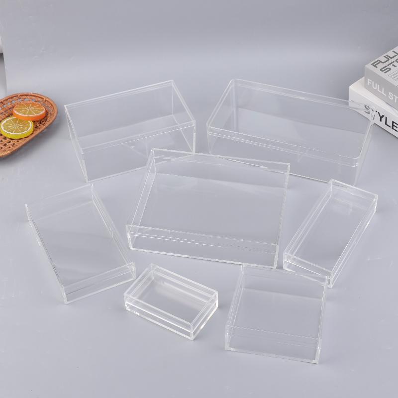 Food Storage In Plants - 厚みのある長方形アクリル収納ボックス高透明食品ギフト包装植物造園透明ボックス人気商品