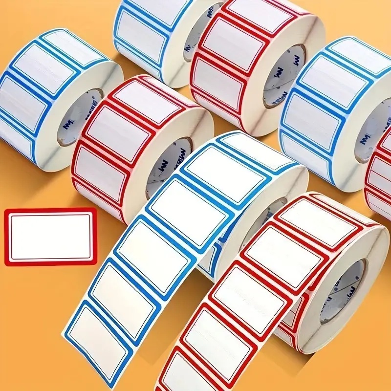 Food Storage Labels - 残留物のない冷凍庫ラベル 500 枚、防水性と耐油性、食品容器やパントリーに再利用可能