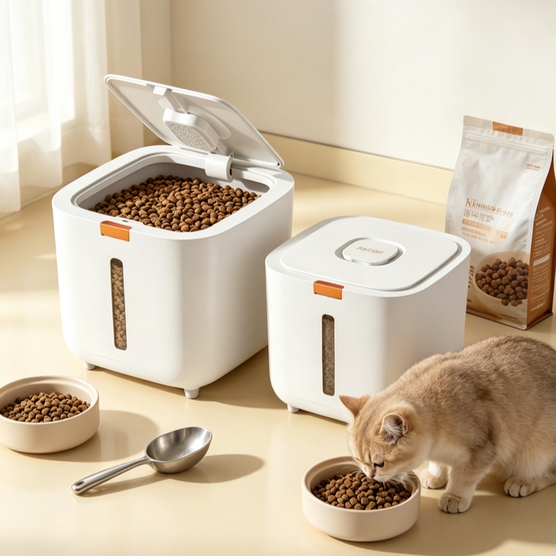 5/7KGペットフード収納ボックス、密閉ペットフード容器、気 - Food Storage Pet のレビューと価格