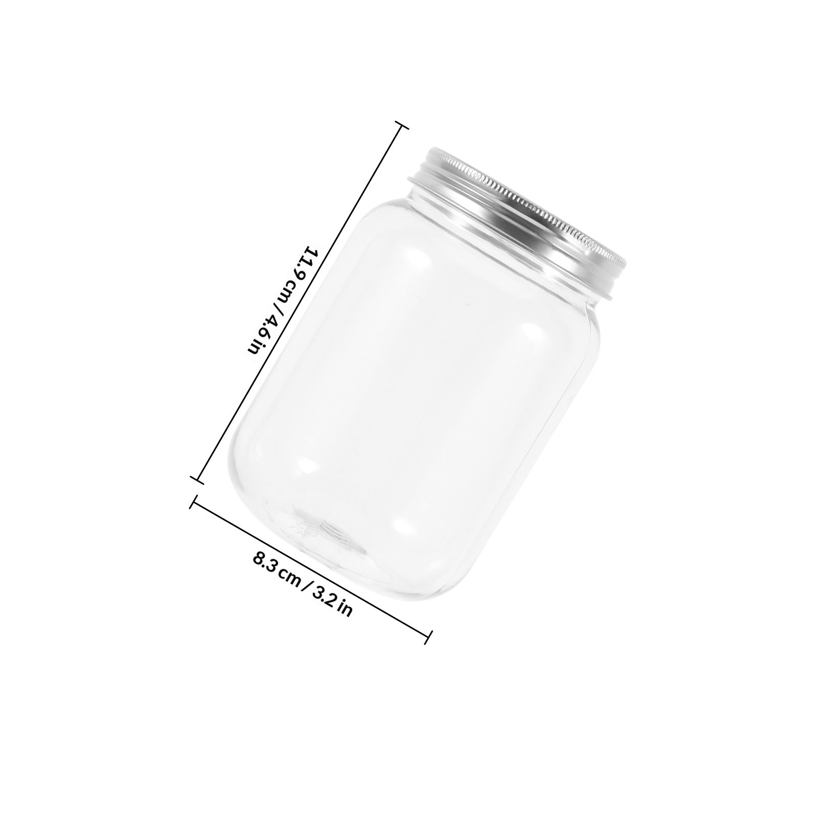 4個入り透明プラスチックジャー、気密蓋付き、キッチン収納用、 - Food Storage Kitchen のレビューと価格