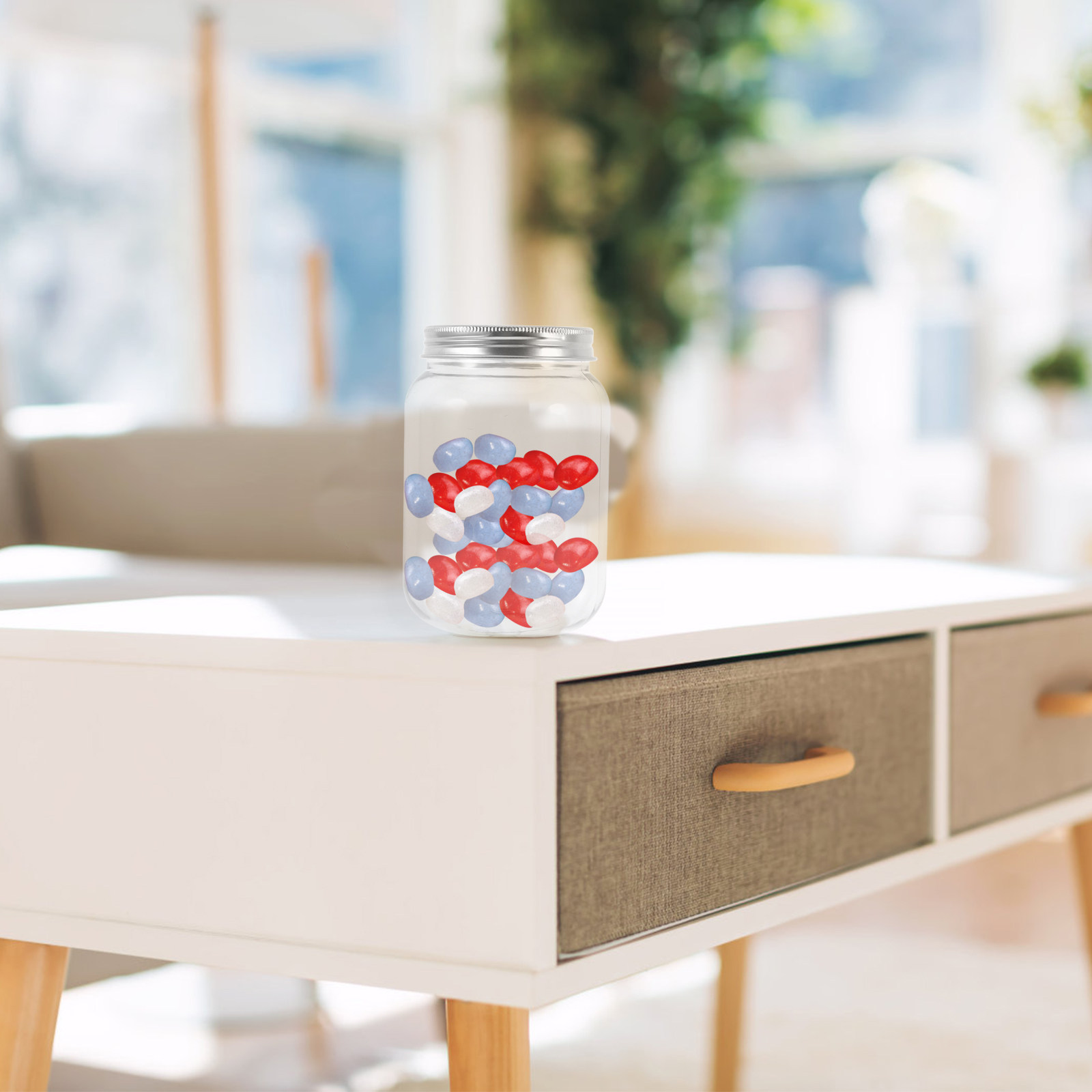 4個入り透明プラスチックジャー、気密蓋付き、キッチン収納用、 - Food Storage Kitchen のレビューと価格