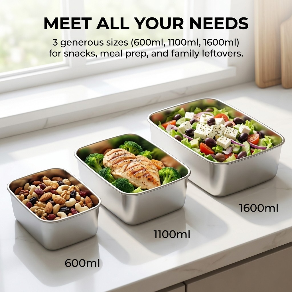 大容量フードコンテナ 蓋付き 再利用可能 密閉型鮮度保持ボッ - Food Storage Box Large のレビューと価格