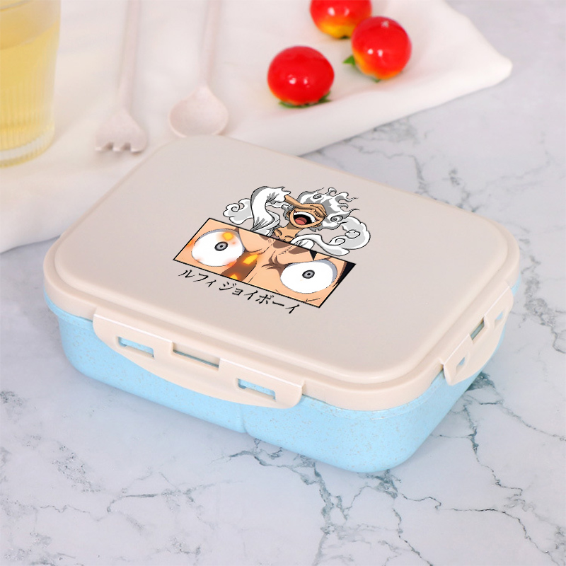 ワンピース少年少女弁当弁当箱ポータブル食品ボックス電子レンジ - Food Storage Kitchen のレビューと価格