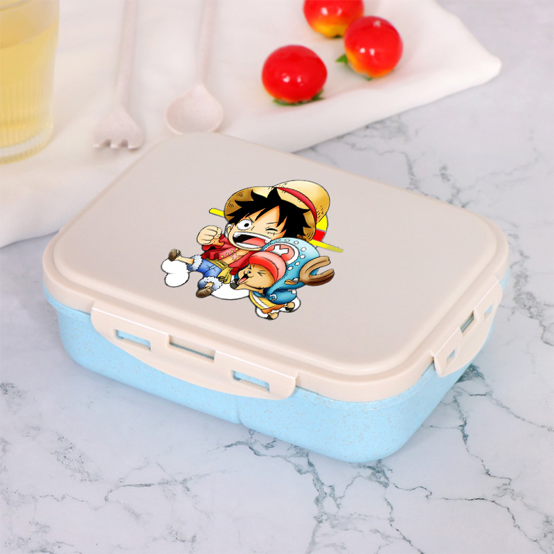 ワンピース少年少女弁当弁当箱ポータブル食品ボックス電子レンジ - Food Storage Kitchen のレビューと価格