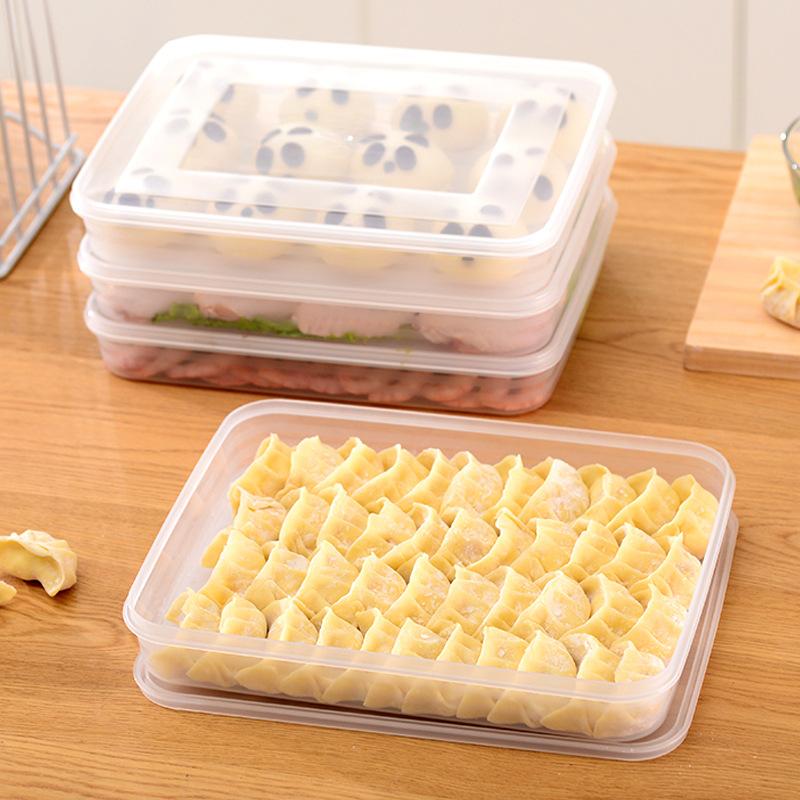 透明なキッチン収納ボックス 冷蔵庫オーガナイザー 食品グレー - Food Storage Time のレビューと価格