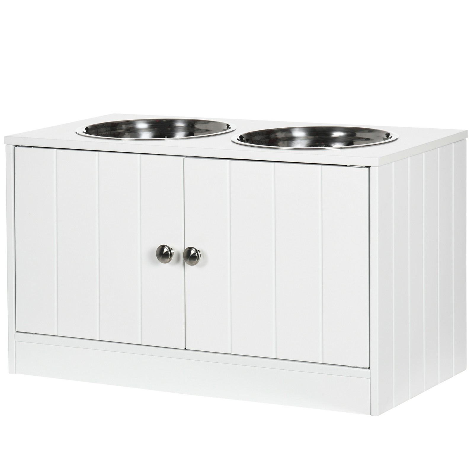磁気ドア付きドッグフード収納キャビネット＆犬用給餌ステーショ - Food Storage Pet のレビューと価格