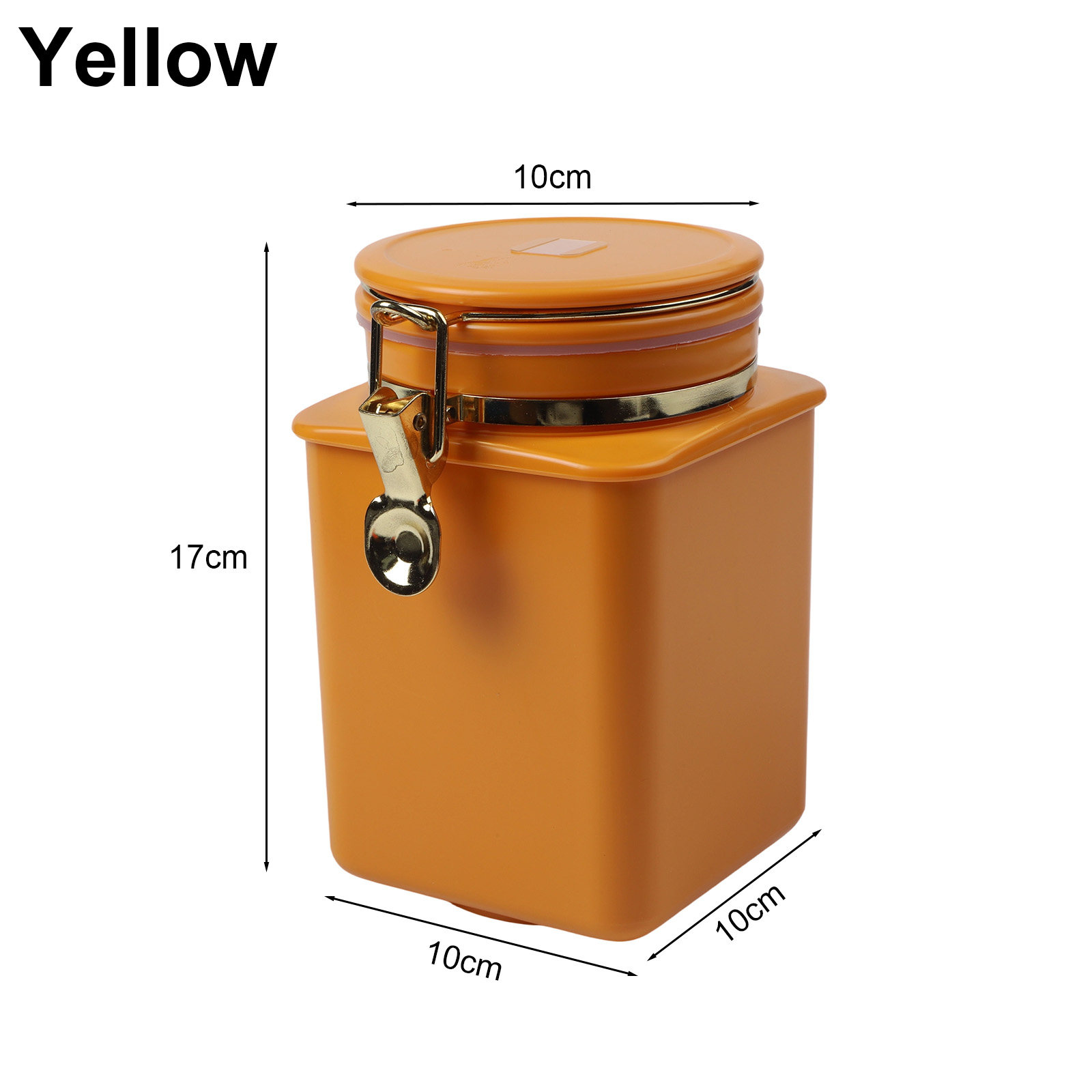豆、コーヒー粉、シリアル用の密閉コーヒーキャニスター - 黄 - Food Storage Yellow のレビューと価格