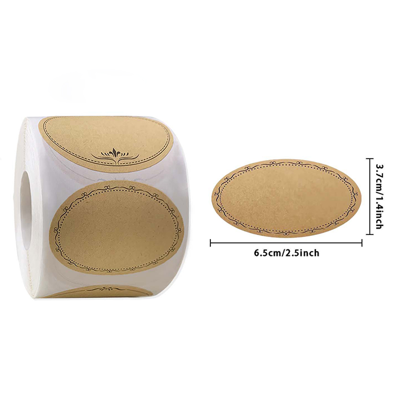 250枚/ロール 2.5*1.4インチ クラフト紙 家庭用  - Food Storage Labels のレビューと価格