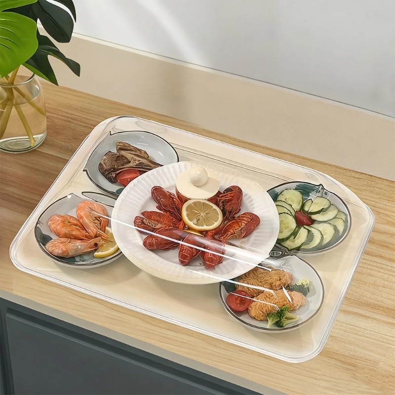 WORTHBUY 再利用可能なプラスチック製食品カバー クリ - Food Storage Kitchen のレビューと価格