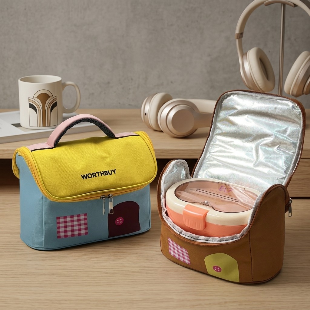 オックスフォード製サーマルランチバッグ、ジッパー付き、大容量 - Food Storage Box Large のレビューと価格