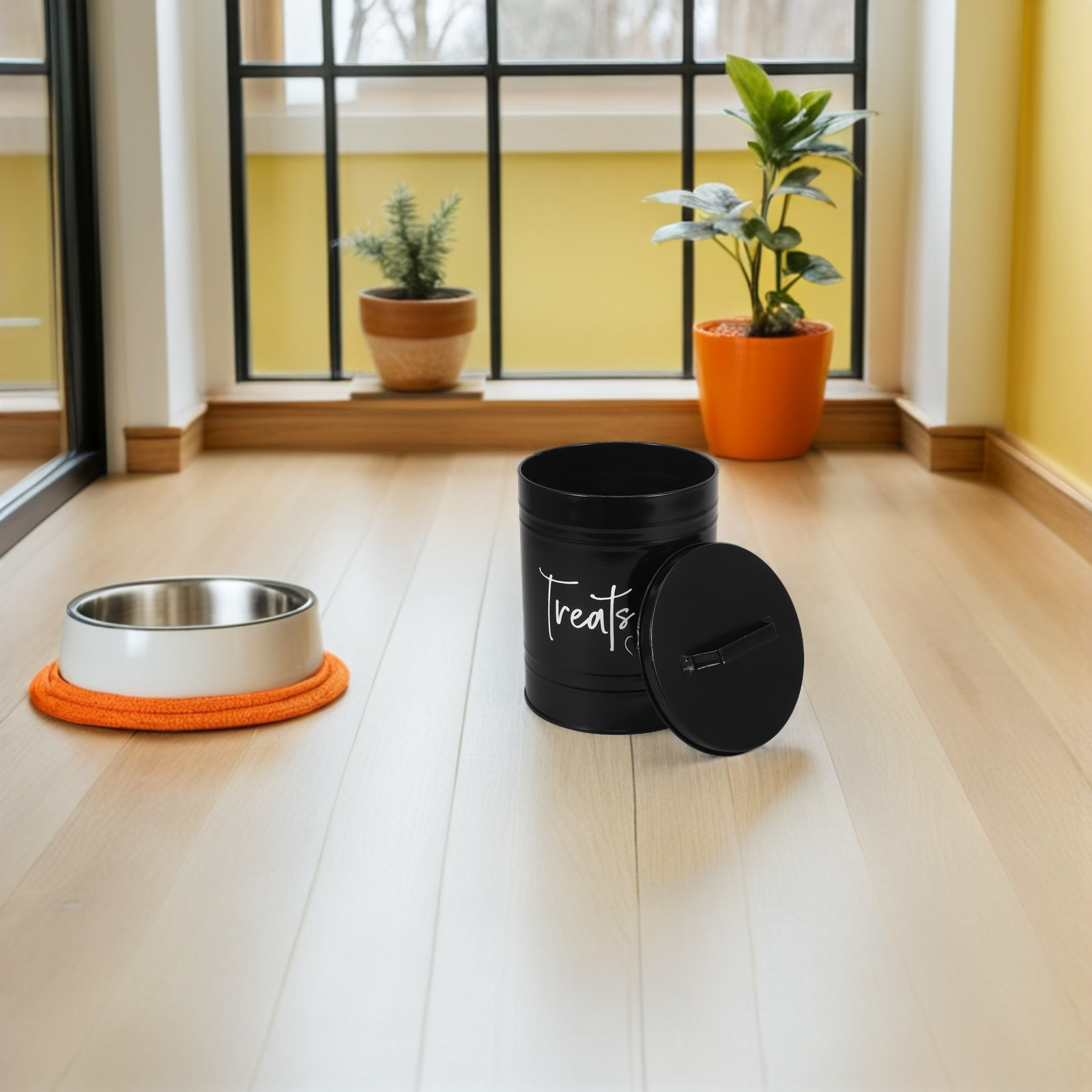 金属製ドッグフード保存容器 密閉型ペットおやつビン スナック - Food Storage Pet のレビューと価格