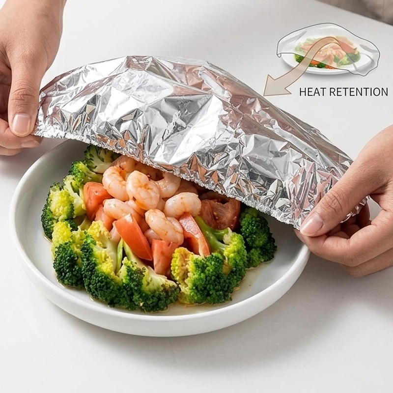 アルミホイル断熱カバー使い捨て食品カバーホイルフィルム鮮度保 - Food Storage Aluminum のレビューと価格