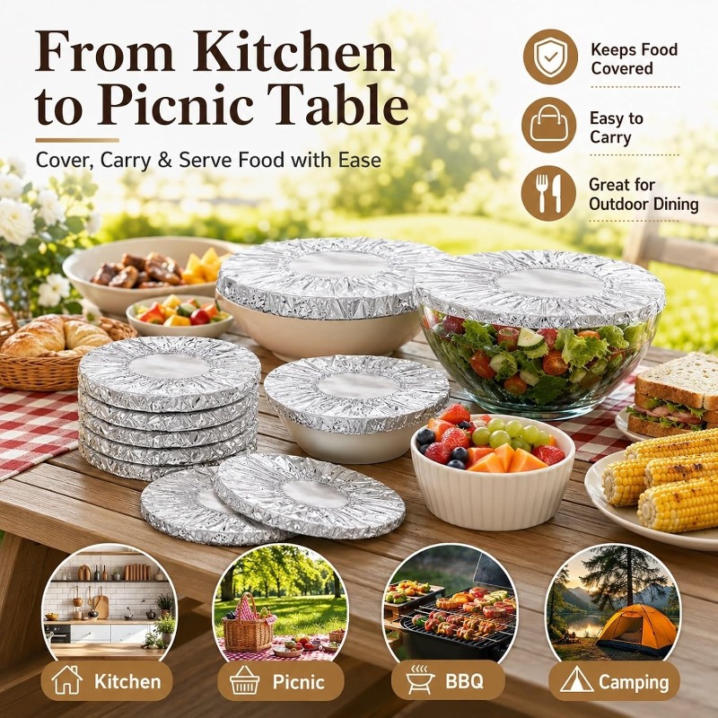 アルミホイル断熱カバー使い捨て食品カバーホイルフィルム鮮度保 - Food Storage Aluminum のレビューと価格