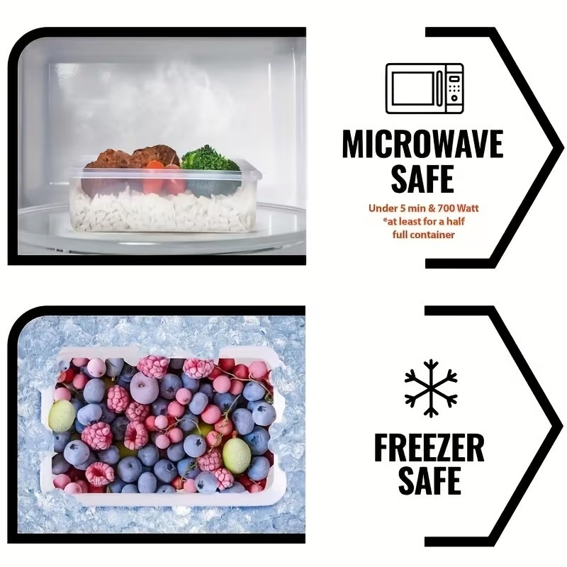 4個セット 透明食品保存容器 スナップ蓋付き、果物、野菜、パ - Food Storage Time のレビューと価格