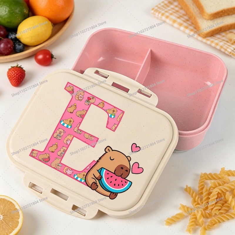 カピバラ大容量弁当箱 男の子 女の子向け アニメ漫画プリント - Food Storage Box Large のレビューと価格