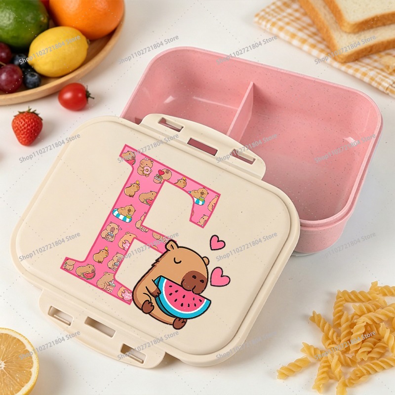 カピバラ大容量弁当箱 男の子 女の子向け アニメ漫画プリント - Food Storage Box Large のレビューと価格