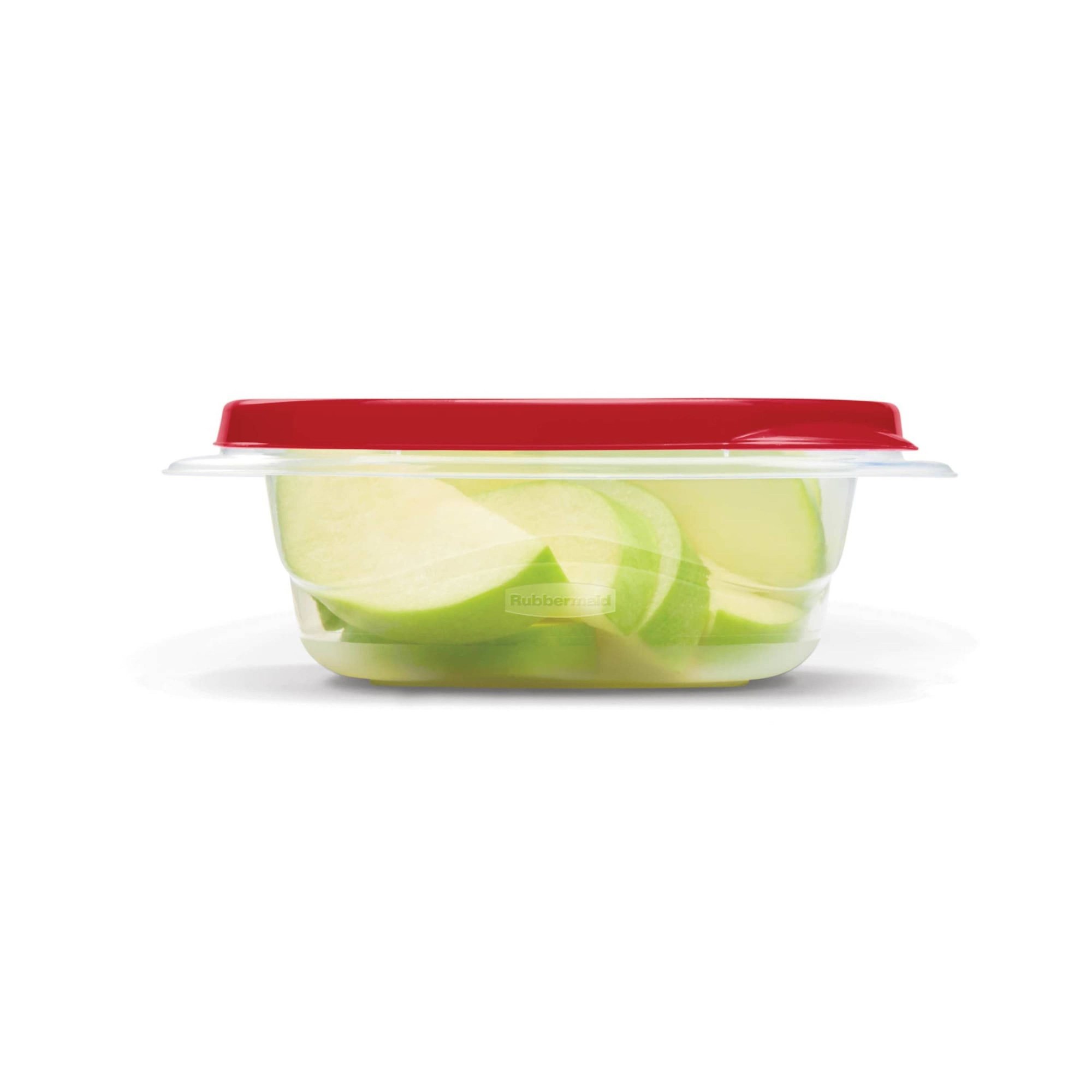 赤い蓋付き食品保存容器5個セット、1.26カップの再利用可能 - Food Storage Prep Containers のレビューと価格