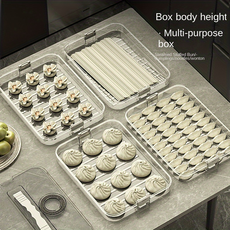 餃子収納ボックス、大容量多層冷凍庫クイック食品保管冷蔵庫密閉 - Food Storage Box Large のレビューと価格