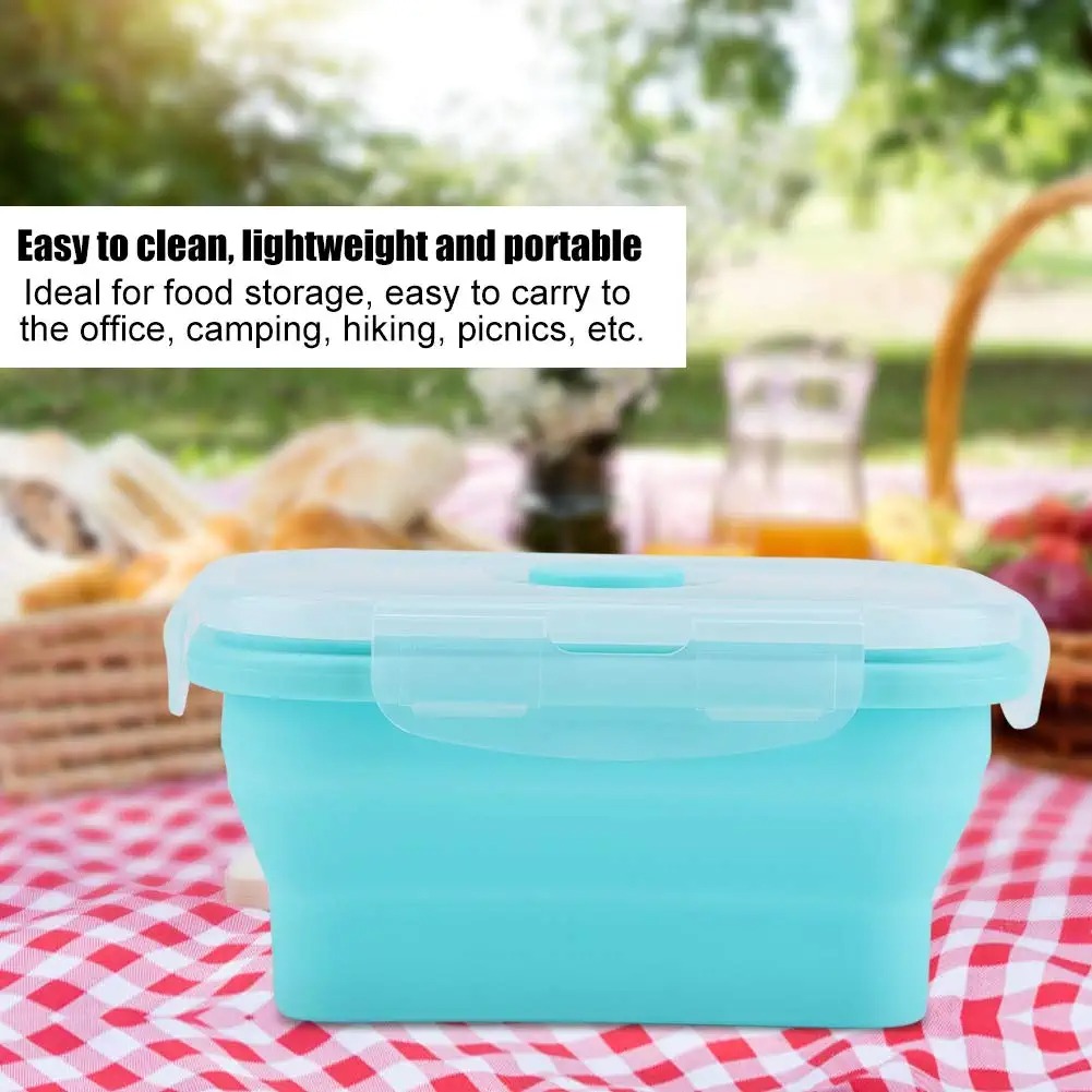 4 サイズ折りたたみシリコーン食品容器ポータブル弁当弁当箱マ - Food Storage Home のレビューと価格