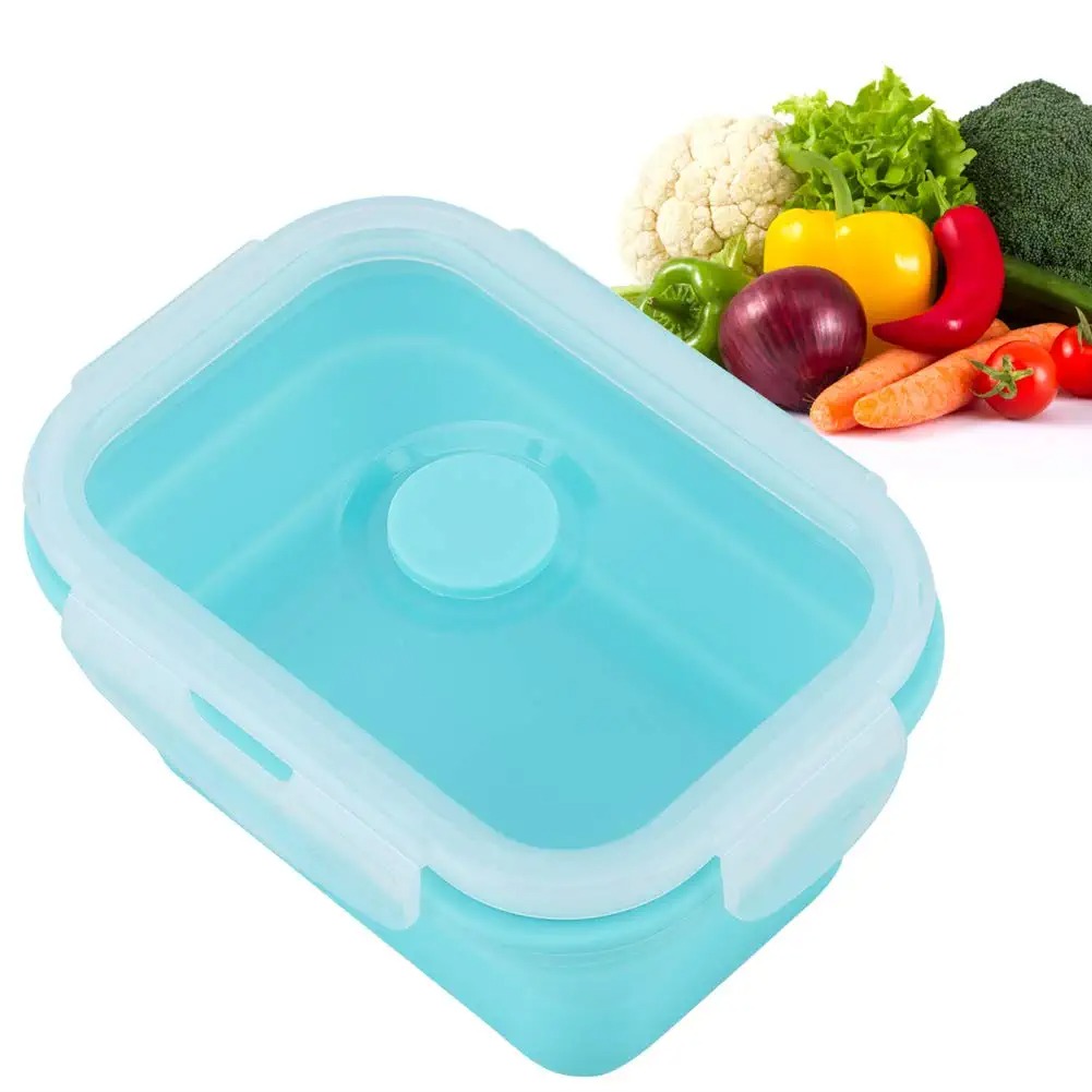 4 サイズ折りたたみシリコーン食品容器ポータブル弁当弁当箱マ - Food Storage Home のレビューと価格