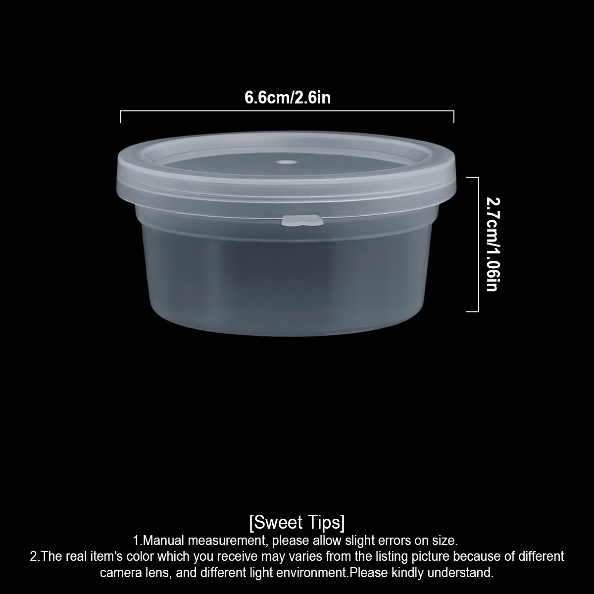 10/20/30個入り小型スライム容器（蓋付き）、調味料容器 - Food Storage Time のレビューと価格