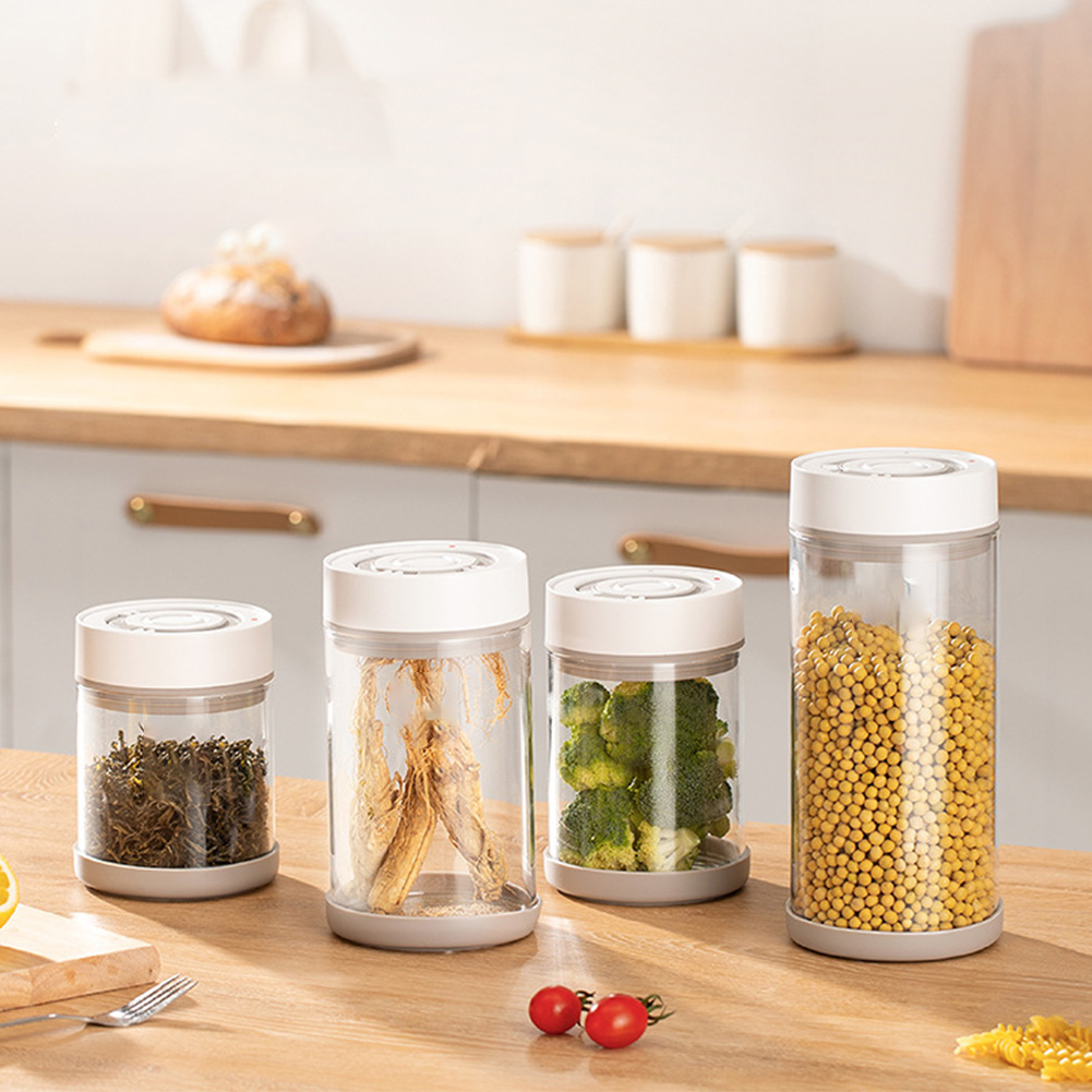 キッチン防湿ガラスコーヒー豆ジャー自動インテリジェント真空保 - Food Storage Time のレビューと価格