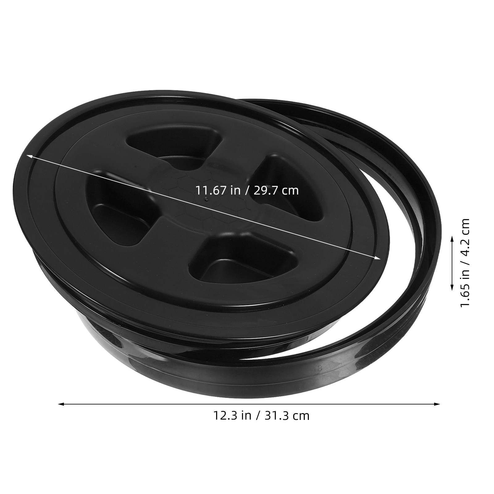 2個入りロック式バケツ蓋、気密シール、漏れ防止スクリューカバ - Food Storage Pet のレビューと価格