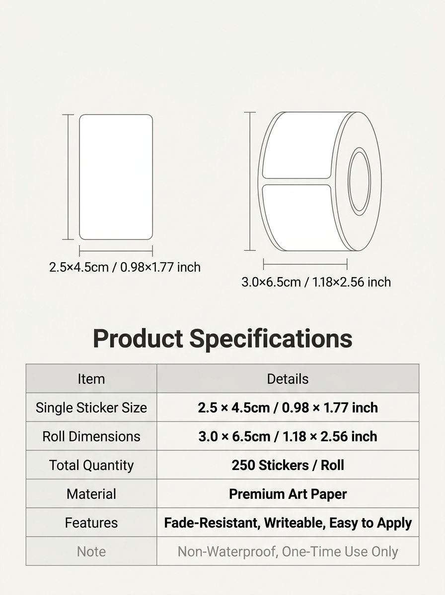 250 個/ロール名ストレージブック分類ステッカー、4 デザ - Food Storage Labels のレビューと価格