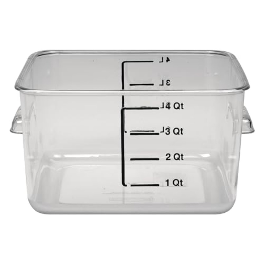 省スペースの正方形食品保存容器、4クォート、キッチン/真空調 - Food Storage Quart Containers のレビューと価格
