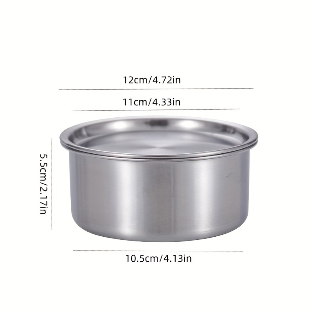 304ステンレス鋼製蓋付きラメキン、蒸し卵、ベビーフードボウ - Food Storage Time のレビューと価格