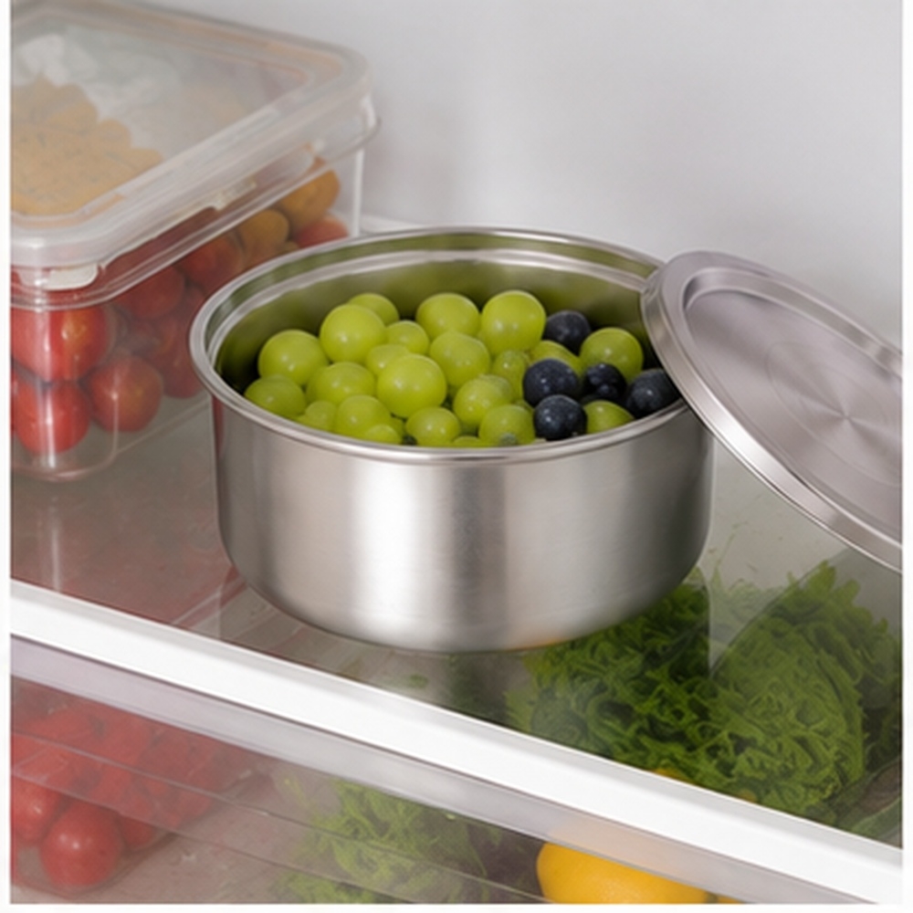304ステンレス鋼製蓋付きラメキン、蒸し卵、ベビーフードボウ - Food Storage Time のレビューと価格