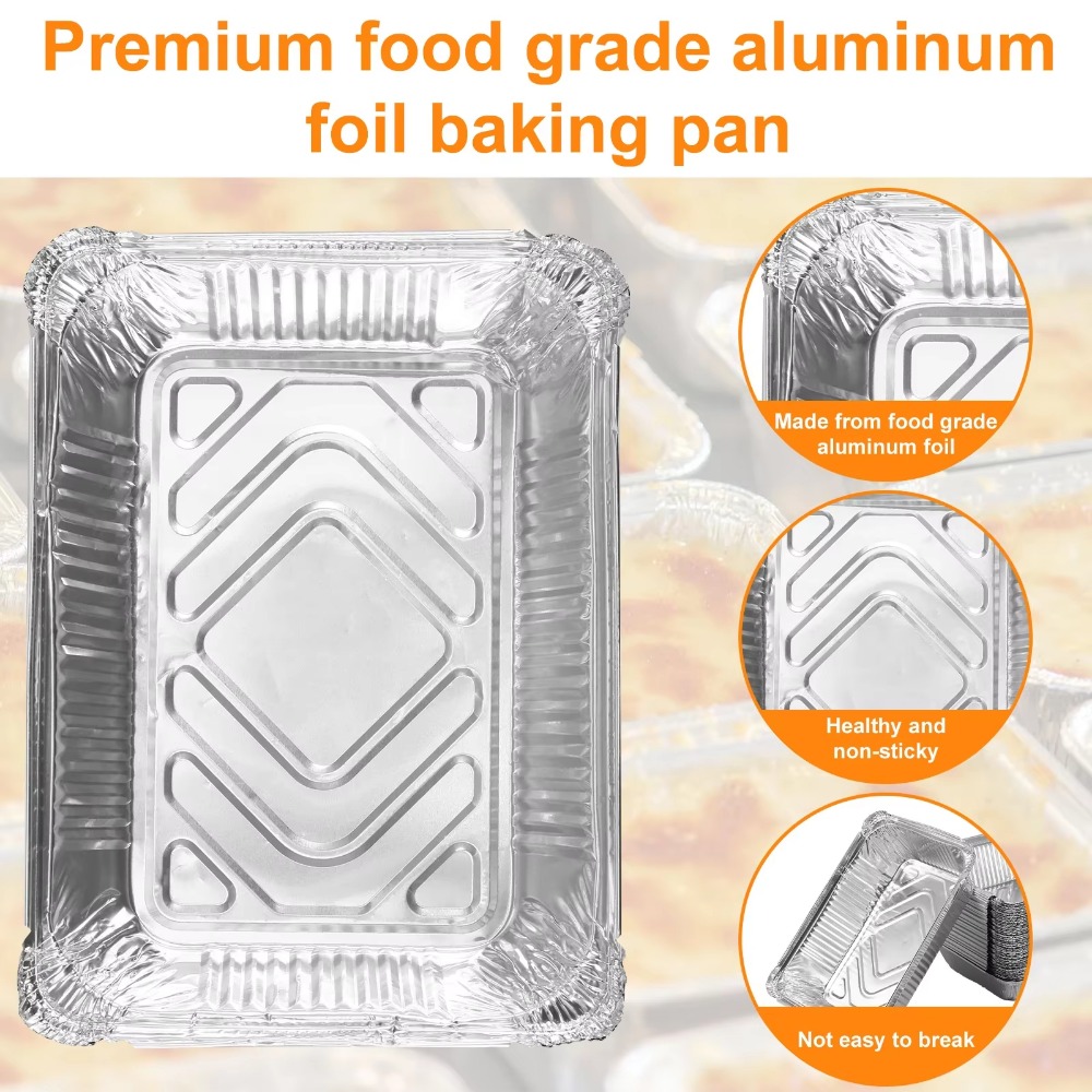 10 個使い捨てアルミ箔食品保存容器オーブンベーキングパン調 - Food Storage Aluminum のレビューと価格