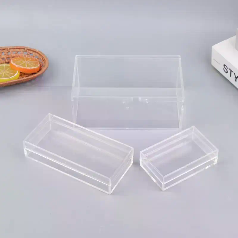 新しい厚みのある長方形アクリル収納ボックス高透明食品ギフト包 - Food Storage In Plants のレビューと価格