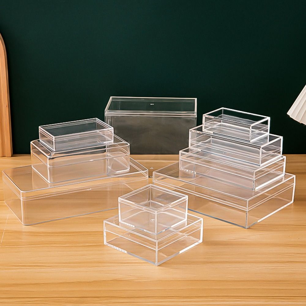 厚い長方形のプラスチック製収納ボックス,透明度の高いアクリル - Food Storage In Plants のレビューと価格