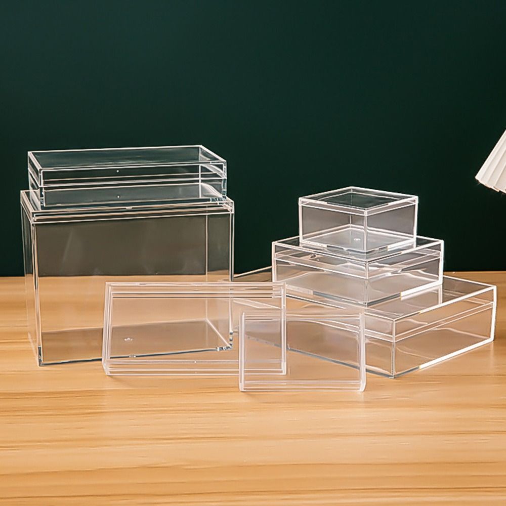 厚い長方形のプラスチック製収納ボックス,透明度の高いアクリル - Food Storage In Plants のレビューと価格