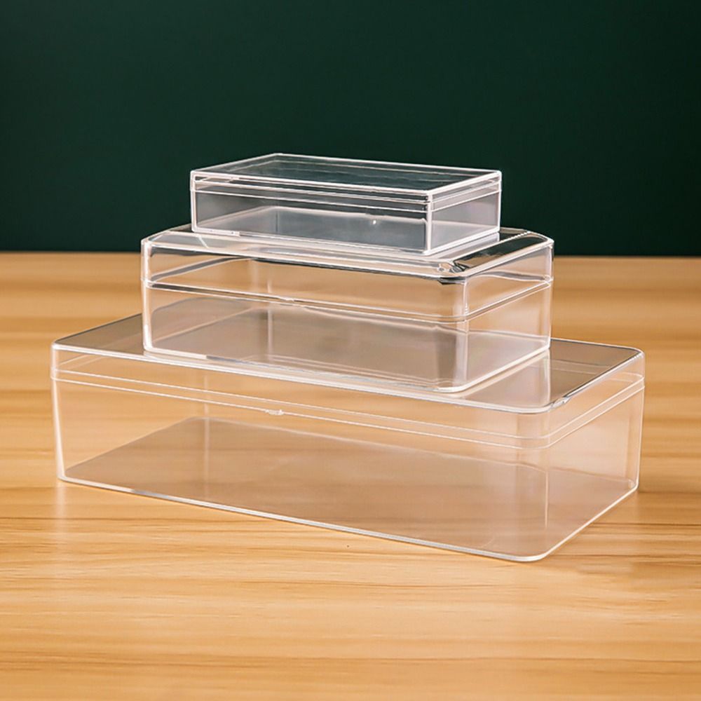 厚い長方形のプラスチック製収納ボックス,透明度の高いアクリル - Food Storage In Plants のレビューと価格