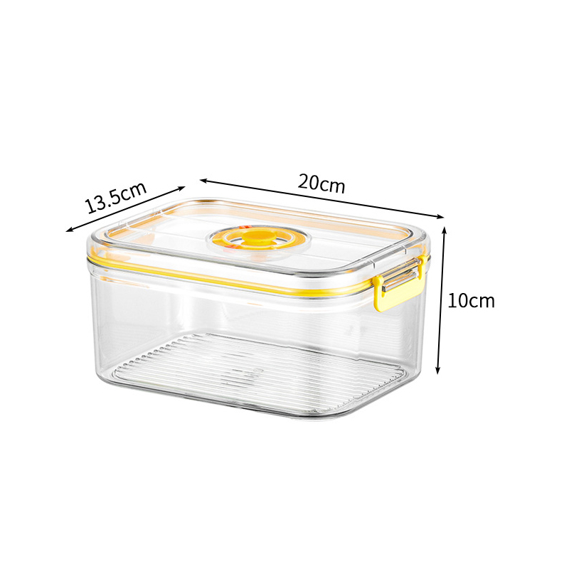 真空鮮度保持ボックス冷蔵庫密閉キャニスターウォーマー透明食品 - Food Storage Time のレビューと価格