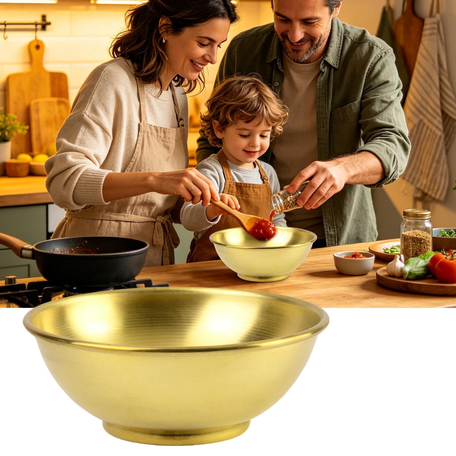 銅製ボウル 大型保存容器 サラダ用銅製皿 家庭用サービング  - Food Storage Home のレビューと価格