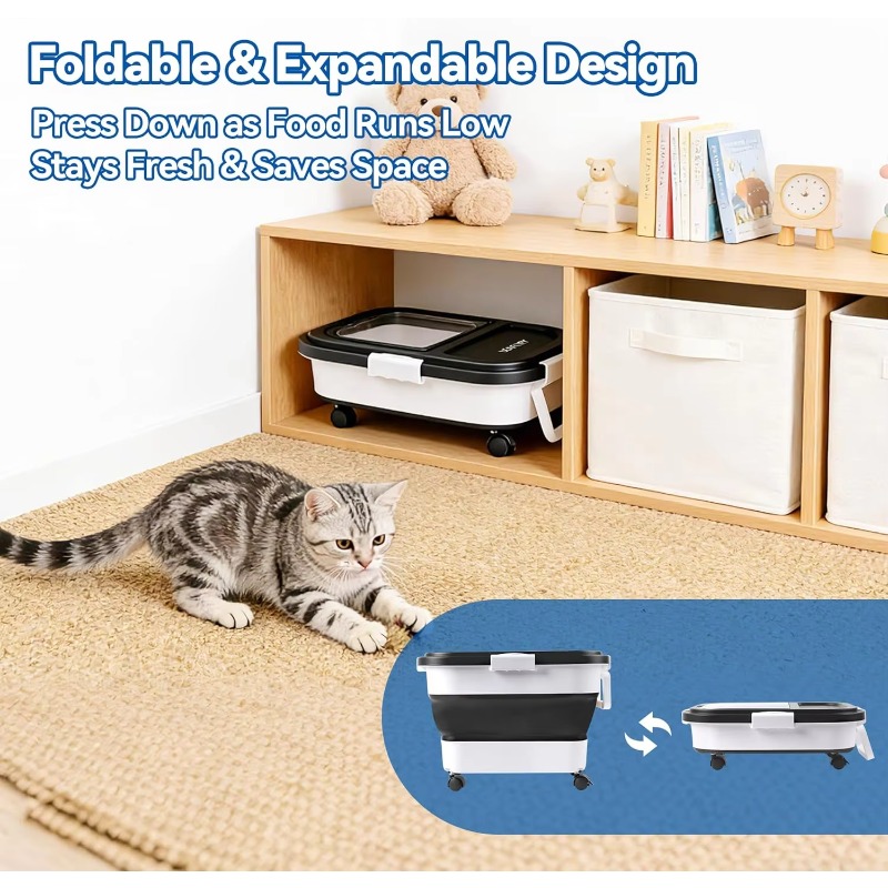 犬用フード保存容器 20～25ポンド、気密ペットフードビン、 - Food Storage Pet のレビューと価格