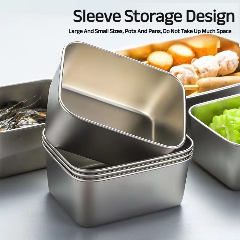 医療グレードの抗菌ステンレス製食品保存容器 ランチボックス  - Food Storage Prep Containers のレビューと価格