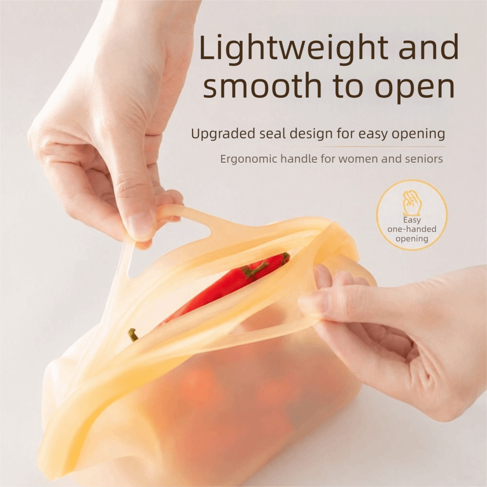 漏れ防止シリコン食品保存袋　耐熱・防臭・再利用可能冷凍バッグ - Food Storage And Temperature のレビューと価格