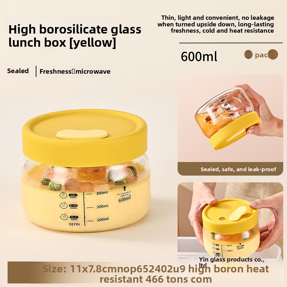 ガラス食品保存容器気密漏れ防止フードボウル弁当弁当箱電子レン - Food Storage Containers Glass のレビューと価格