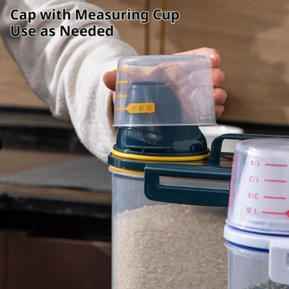 プラスチック製ペットフード保存容器 計量カップ付き 耐久性が - Food Storage Pet のレビューと価格