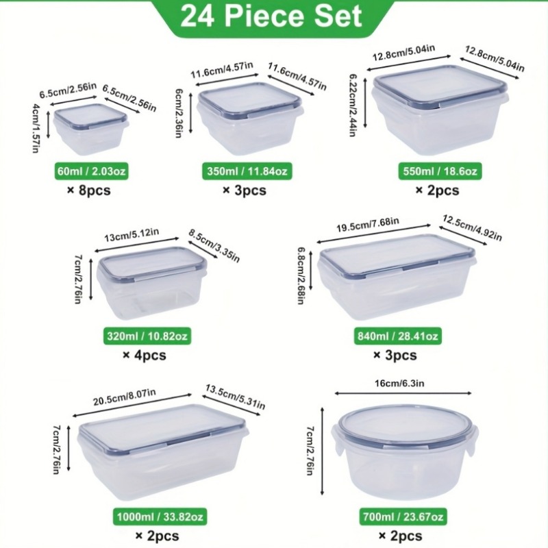 48個入り BPAフリー食品保存容器セット – キッチン、パ - Food Storage Labels のレビューと価格