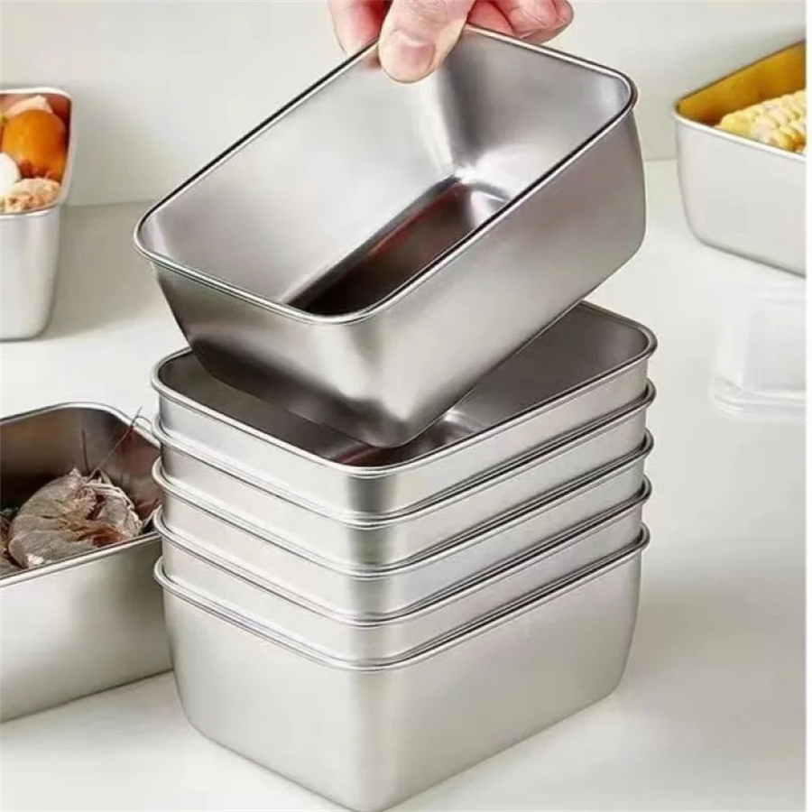 1/3/5 個ステンレス鋼食品収納ボックス鮮度保持ボックス蓋 - Food Storage Time のレビューと価格