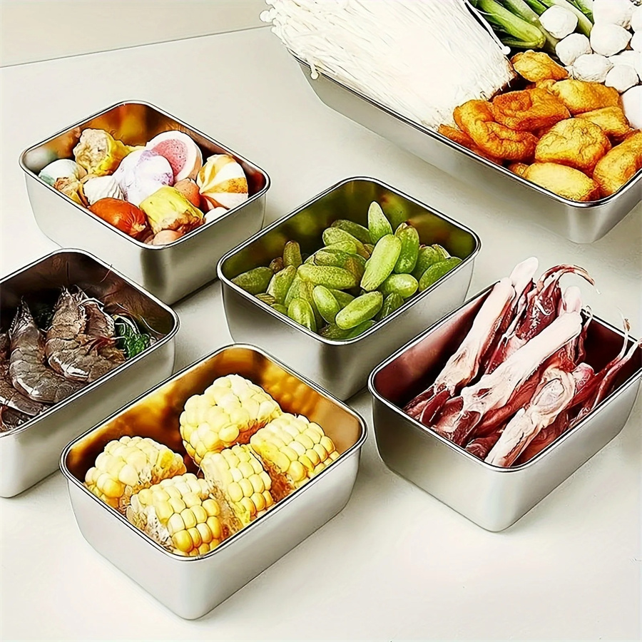 1/3/5 個ステンレス鋼食品収納ボックス鮮度保持ボックス蓋 - Food Storage Time のレビューと価格