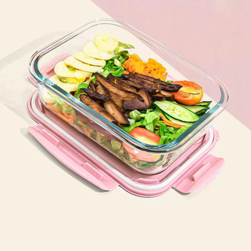 新しいスタイル弁当箱ガラス 1050 ミリリットル電子レンジ - Food Storage Containers Glass のレビューと価格